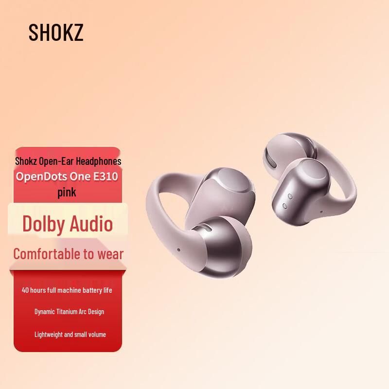 Shokz OpenDots ONE E310 Ear-Clip Wireless Bluetooth Earbuds