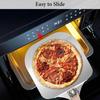 12 Inch Aluminum Pizza Paddle with Foldable Wood Handle Kitchen Transfer Plate for Homemade Baking Pizza Bread Pie Dough Tool 1