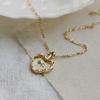 Sterling Color Love Heart Pendant Necklace Women Double Layer Clavicle Chain Gold Tone Tone Necklaces Party Event Jewelry Event