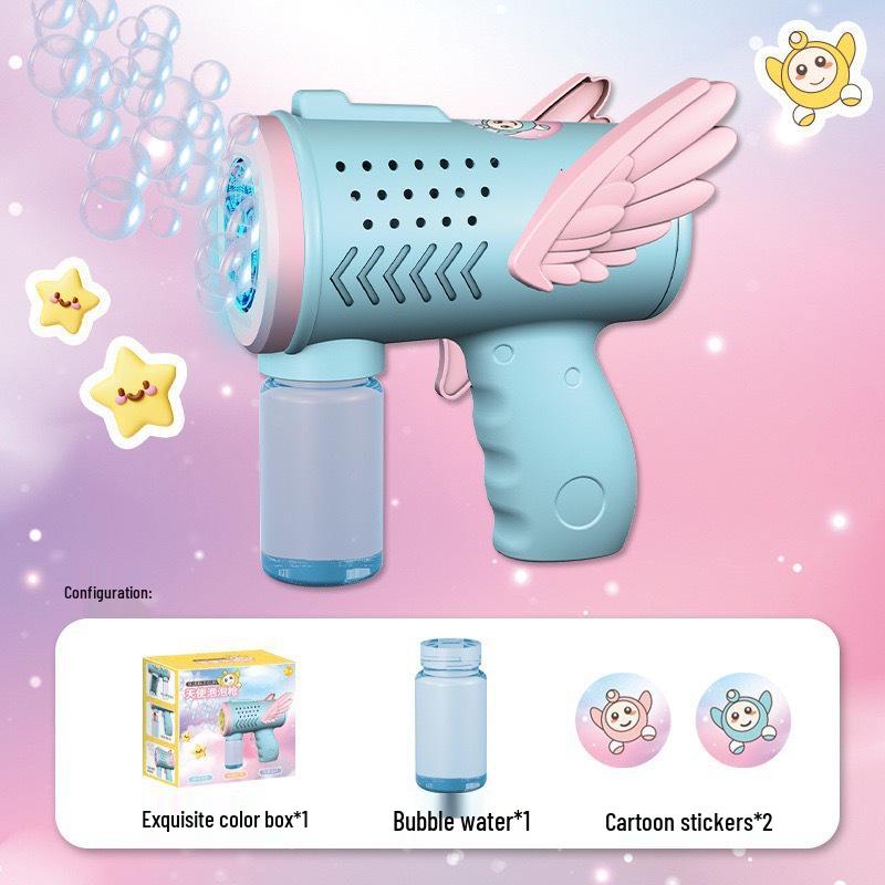 Popular Kid's 32-Hole Electric Bubble Gun - Automatic Handheld Toy for Bubbles