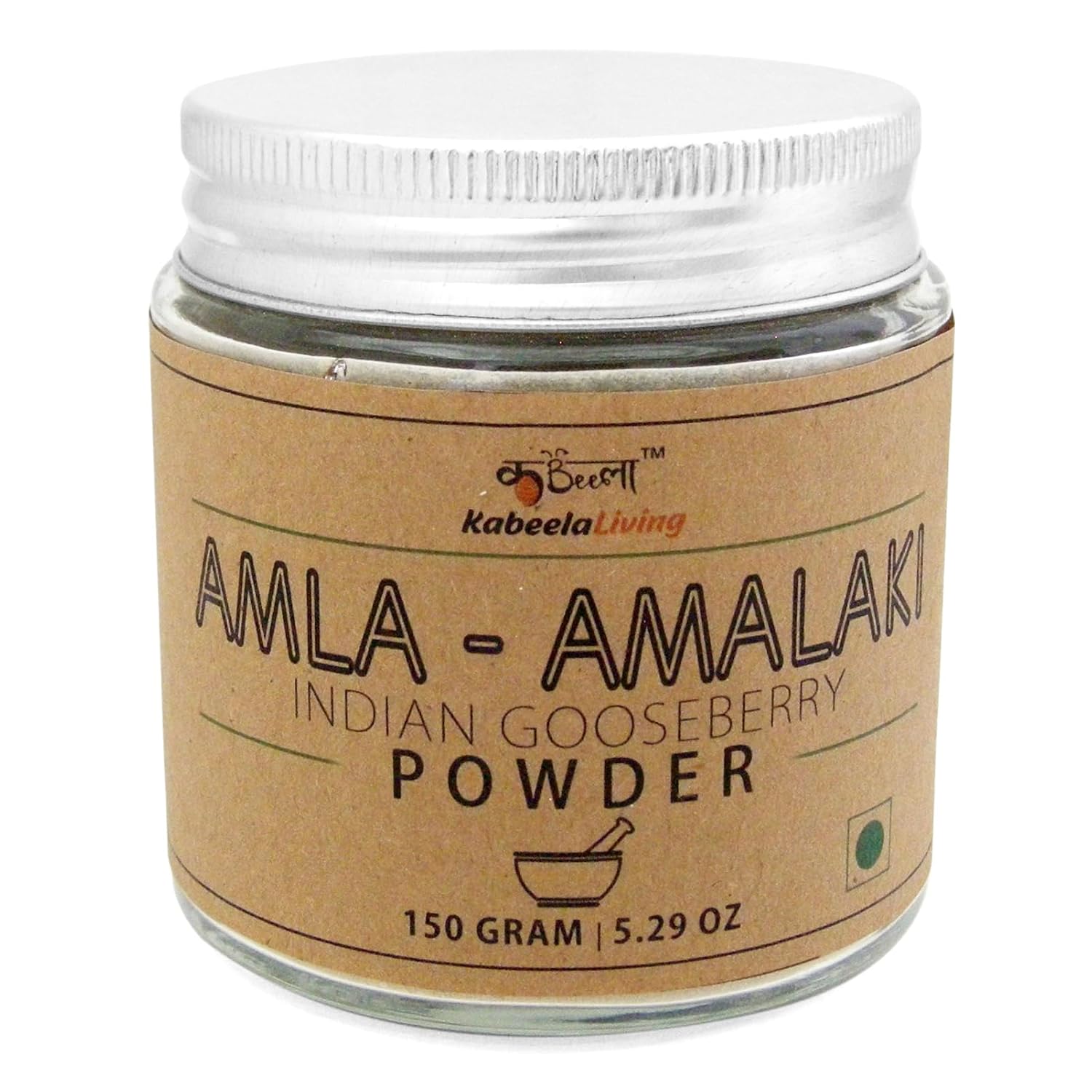 

Kabeela Living Pure & Natural Amla Powder, Indian Gooseberry Powder | 150gm 0.3lbs