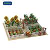 Moc Kunststoffbausteine für Gebäude Bauernhofmodell Kürbis Sonnenblume Karotte Spielzeug Mini-Bausteine für Kinder Baustein-Sets