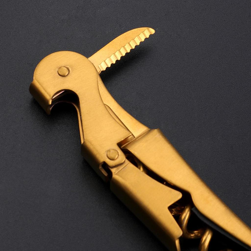 Bottle Opener Can Tool Sturdy Comfortable Handle Cork Remover Handheld Corkscrew for Home Bar