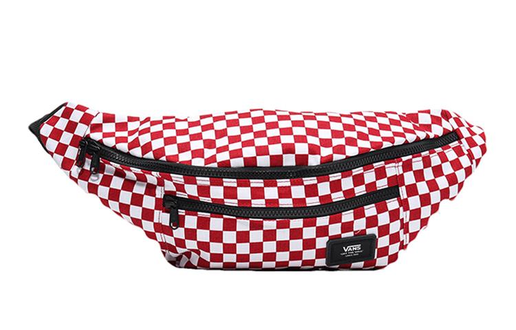 Vans Тканевая сумка Поясная сумка Обычная Унисекс Красный Белый VN0A2ZXXRLM