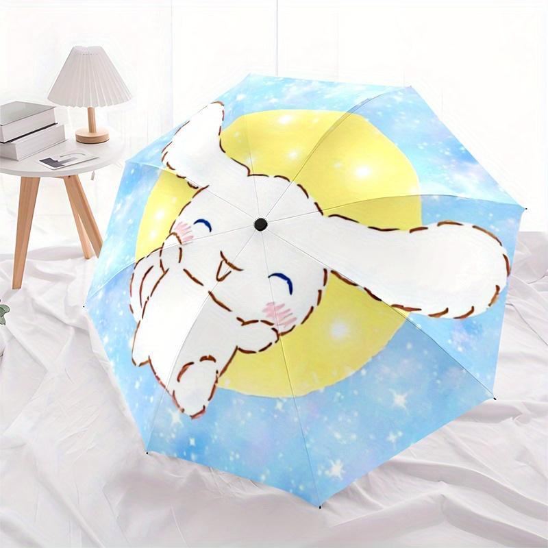 

1pc Shiny Cinnamoroll Sanrio Automatic Opening and Closing Umbrella, Lightweight 3-Fold, With Cute Cartoon Characters, Suitable for Home, Outdoor and