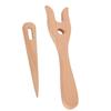 2Pcs Eye Needle Design Lucet Fork Kit Fork Type Structure Braided Craft Tools  For Bracelet Making