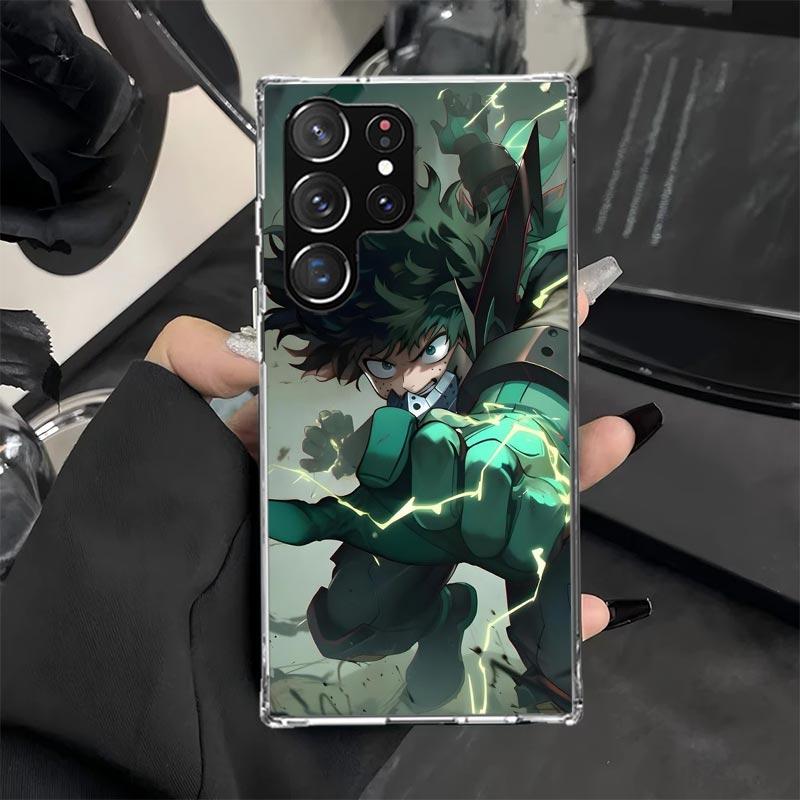 

Чехол для телефона Midoriya Izuku Deku MHA My Hero для Samsung Galaxy S25 S24 S23 Ultra S22 S21 S20 FE S10 Plus S25Edge Мягкая печать Samsung S21 FE