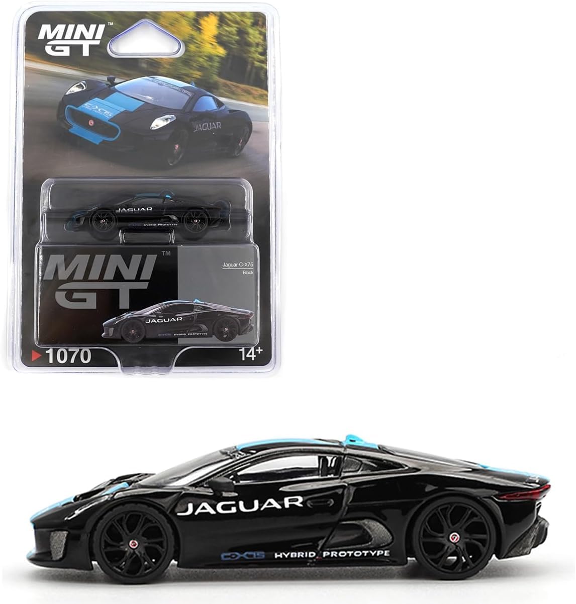 

Sunrich MINI GT 1/64 Jaguar C-X75 Black (Left-Hand Drive) Finished Model MGT01070-BL