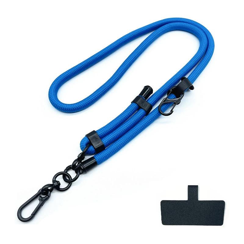 10MM Nastavitelný crossbody popruh na telefon a fotoaparát proti ztrátě s očkem a klipem