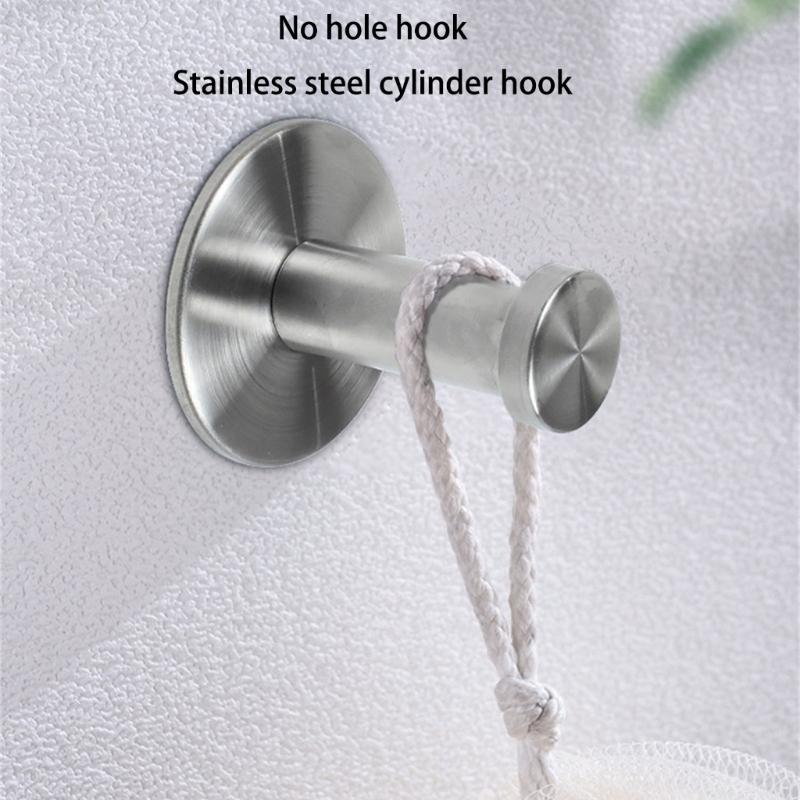 4Pcs Wall Mounted Coat Hook Stainless Steels Coat Hanger Heavy Duty Robes Hook Single Hook for Bag, Towel, Key, Hat