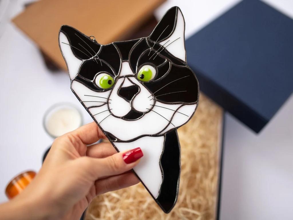 1 Stück Haushaltstiere Katzen und Hunde Aufkleber Tür- und Fensterscheiben Autoglas Dekoration Aufkleber Feiertagsparty Dekorationen