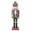 Merry Christmas Decorations Colorful Nutcracker Figurine Wooden Soldier King Puppet Ornament for Indoor Winter Table