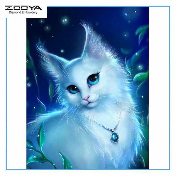 

ZOOYA DIY 3D Алмазная вышивка крестиком домашний декор кошка