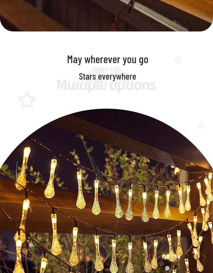 LED Solar Bubble Ball String Lights for Outdoor Ambiance
