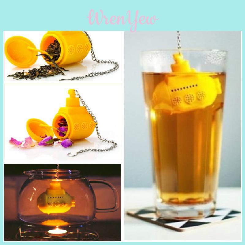 Silicone Submarine Tea Bag Holder With Easy Use For Kitchen And Tea Brewing