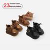 Autumn/Winter Non-slip Soft Sole Baby Walker Boots - British Style for Boys & Girls, Plus Velvet Leather