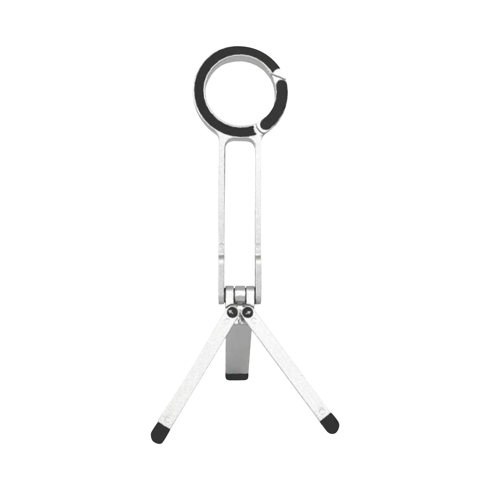 

Кишеньковий селфі-палиця з міцним захватом Портативний тримач-ручка для телефону 180° Регульована магнітна підставка для телефону для iPhone 17-12 срібний