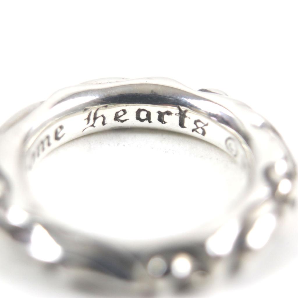 Great CHROME HEARTS Ring Scroll Banding Silver 925 Mens Used