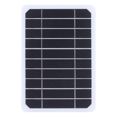 5W 5V Monokrystalický solární panel Venkovní solární nabíječka Baterie Mobilní napájecí zdroj pro nabíjení