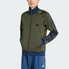 Adidas Stadium Pique Sports Stripe High Neck Warm Zip Long Sleeve Jacket Men Jacket KV5904
