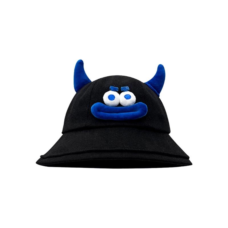 Cartoon Sun Hat with Plush Tentacles Women Photo Hat Outdoor Fishing Camping Hat