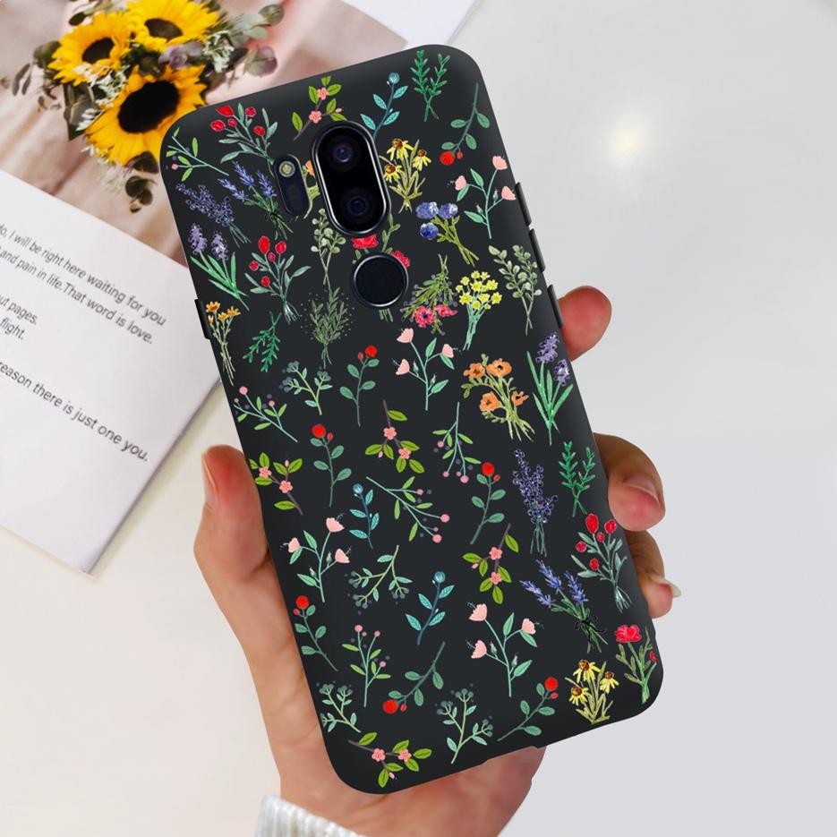Para LG G7 thinQ Funda G710EM LM-G710 G710 Cubierta Pintada de Lujo Fundas de Teléfono de Silicona Suave Para LG G7 ThinQ Cubiertas Traseras 6.1'' Parachoques