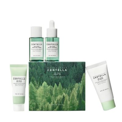 Teatrica Trouble Care 4-Step Travel Kit (BHA Foam 20ml + Purifying Toner 30ml + Relief Ampoule 30ml + B5 Cream 30ml)