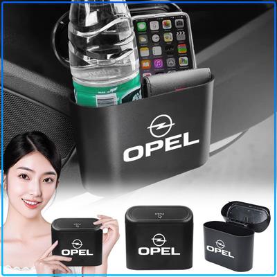 1Pcs Car Trash Can Storage Box Vehicle Garbage Dust Case Emblem For Opel Astra H G J Insignia Mokka Zafira Corsa Vectra B C D