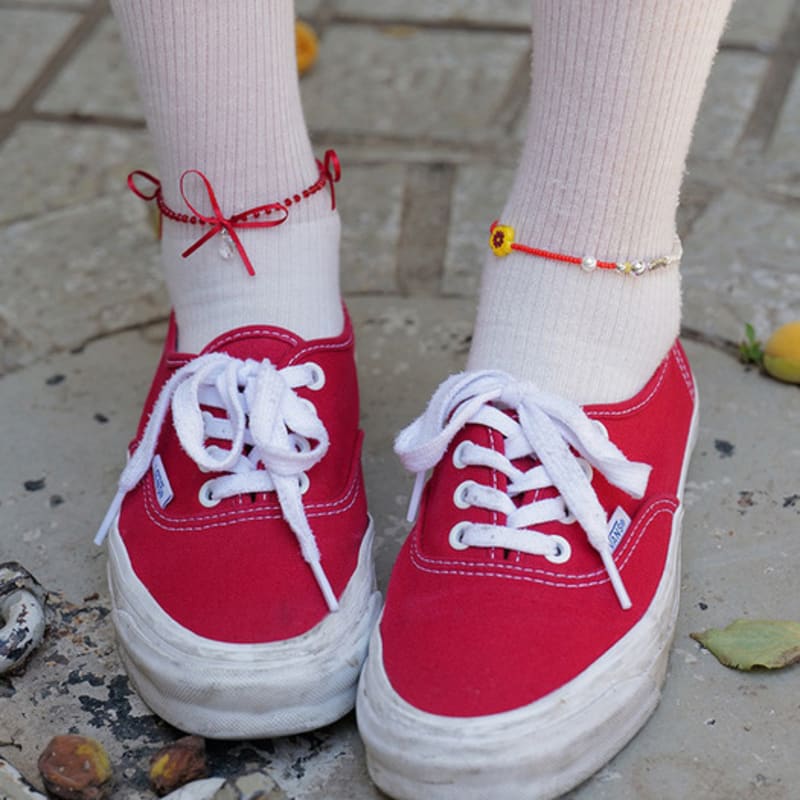 

BSWAN Anklet #7636 RED