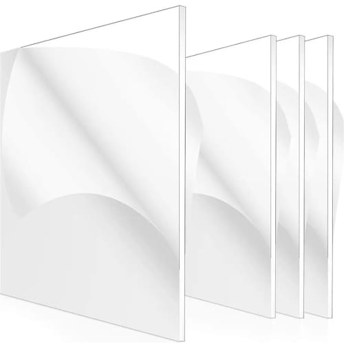 Clear Acrylic Sheet, 2mm/3mm/4mm/5mm/6mm Thick, Plastic Sheet, Set of 1, Large, High-Transparency Acrylic Board (Various Sizes Available), with Protec