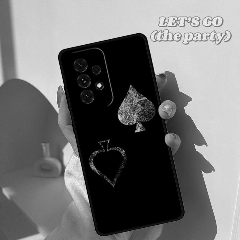 Ace of Spades Poker phone case For Samsung Galaxy A42 A31 A40 A51 A71 A32 A80 A91 A52 A72 A73 A20e A21S A50 A70 A11 A12 Cover