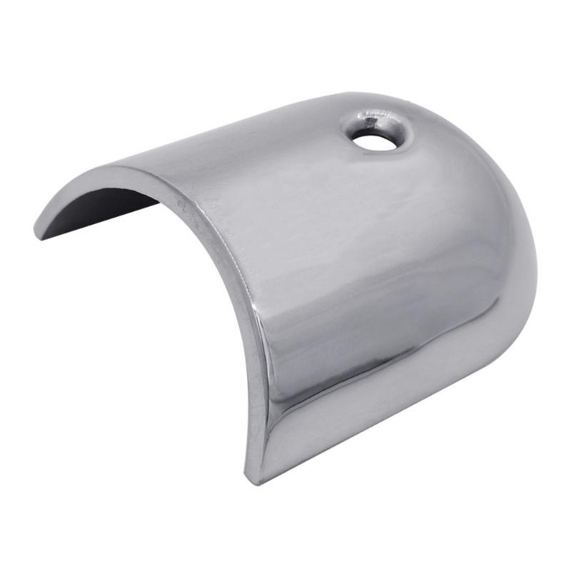 Stainless Steel Marine End Cap Cover, Rounded Polished Guard with Flush Countersunk Hole for Boat Rail and Trim End Repair Use Part