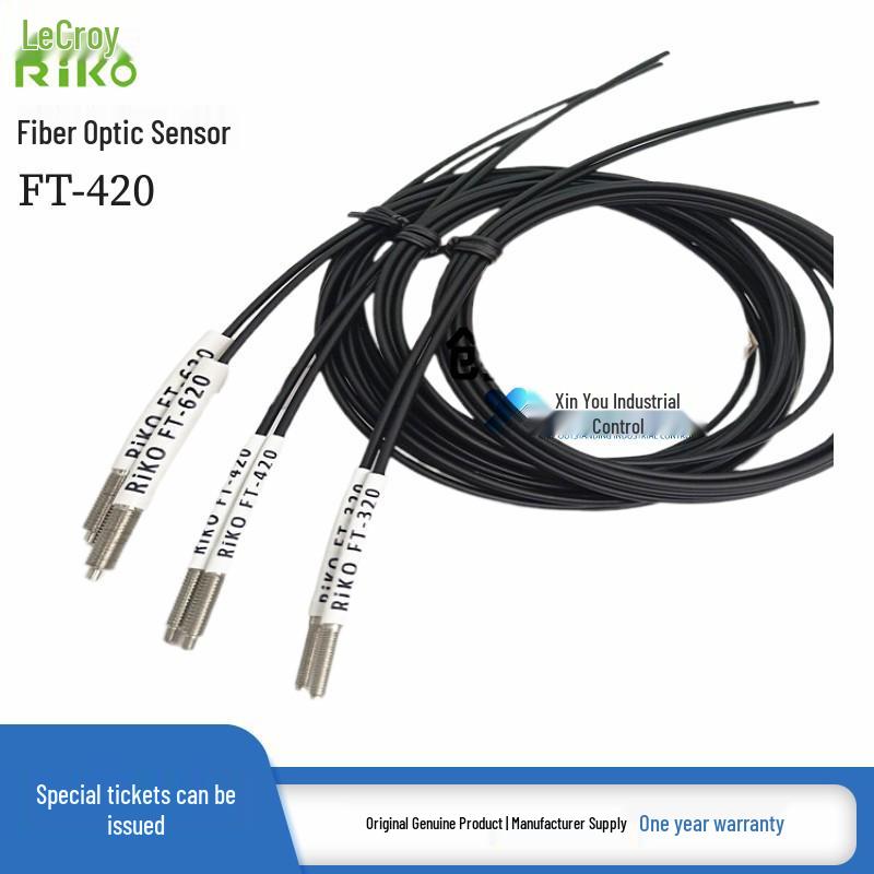 Genuine RIKO FT-420 Fiber Optic Sensor Probe & Amplifier Available. Model: FT-320