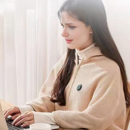 Isıtmalı Şal Güvenli Eller Serbest Fermuar Tasarımı Hızlı 15 Saniyede Isıtma 3 Ayarlanabilir Sıcaklık Ayarı USB Güçlü Taşınabilir Isıtmalı Battaniye