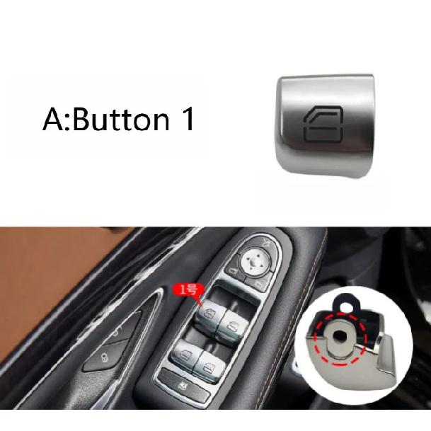 Window Switch Button Cover For Mercedes For S Class For W222 2014-20 2229052004 Power Window Switch Repair Kit Interior Parts A
