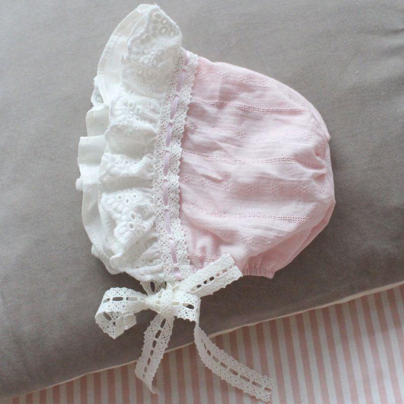 Summer Sweet Newborn Cap Child Wide Side Lace Lacing Hat Maternal and Child Princess Girls Hats