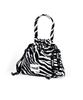 Macni Zebra String Pouch Bag White