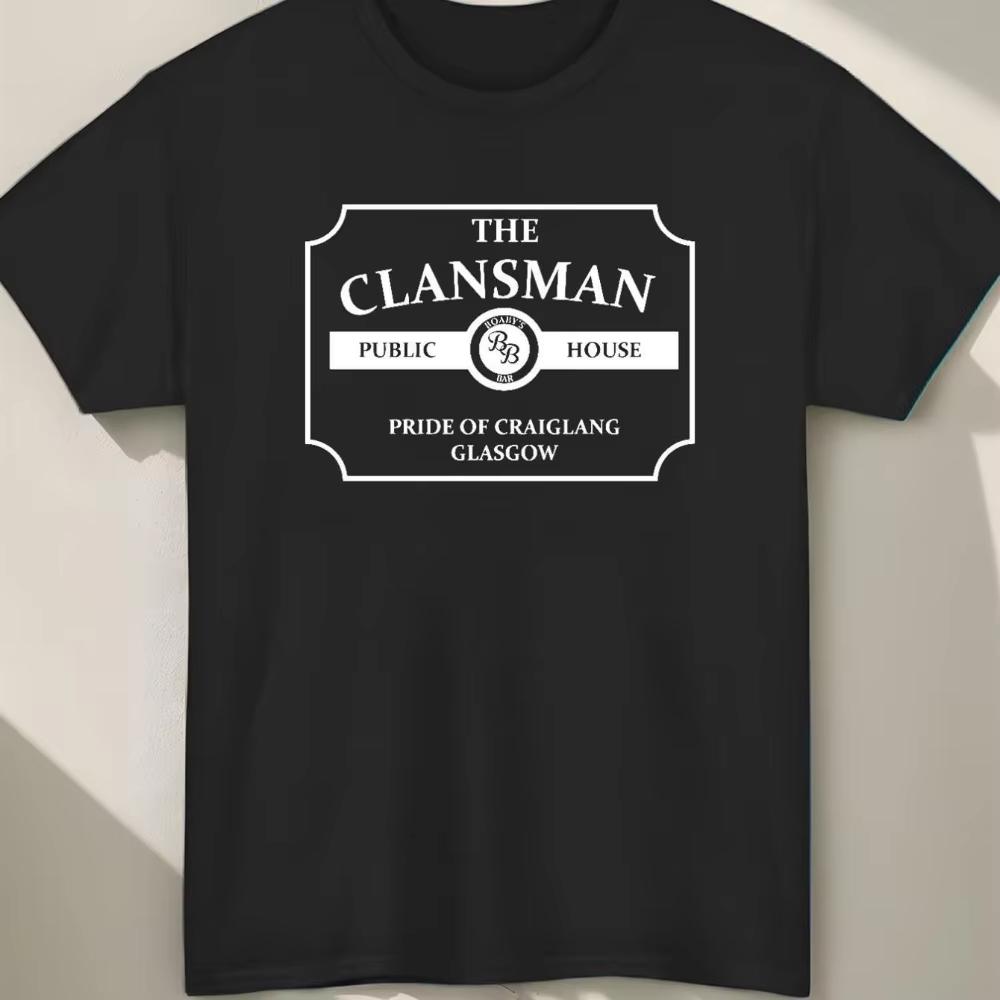 

Men s Still Game Clansman Pub T-Shirt Scottish TV Show Inspired Graphic Tee with Geometric Clan Crest Tartan Design - Men s S... 5XL різнокольоровий