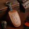 Crazy Horse Leather Key Cover for Lynk & Co 010203 - Handmade Car Key Bag