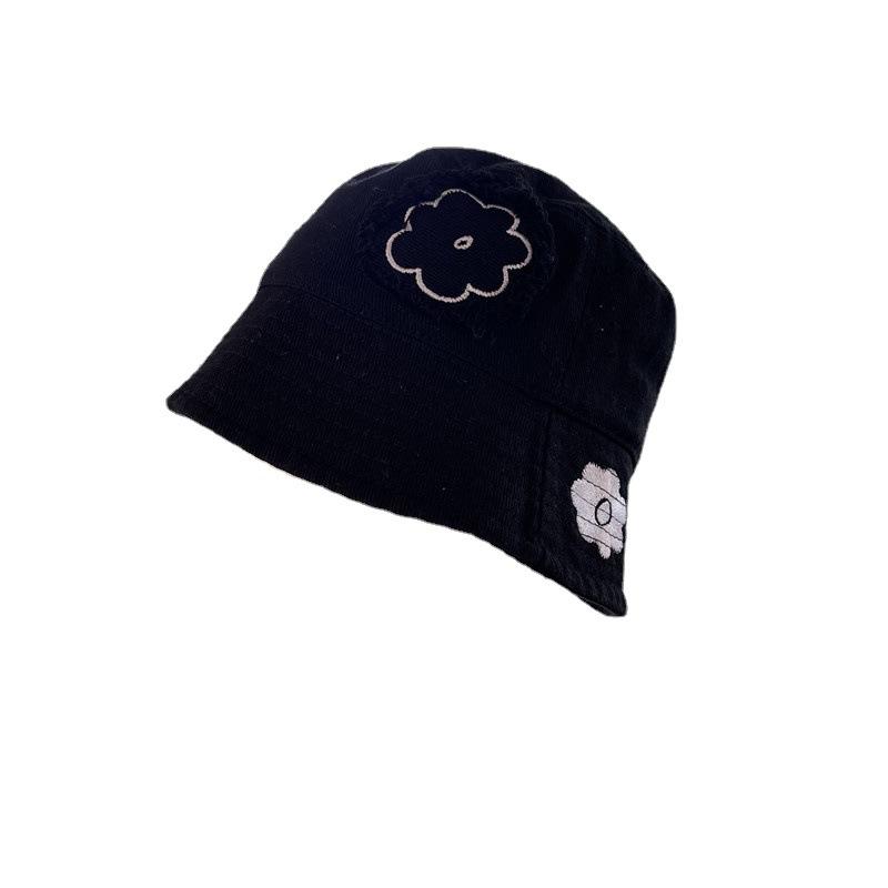 Embroidered Flower Bucket Hat For Girls To Show Their Faces In Spring And Summer, Outdoor Basin Hat, Korean Version Bucket Hat,
