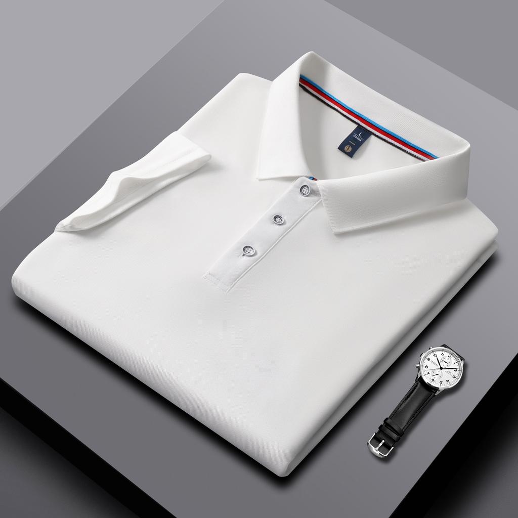 Men's and Women's Polo Shirts Summer New Work Lapel T-shirts Business High-quality UV Protection Brand Short Sleeves