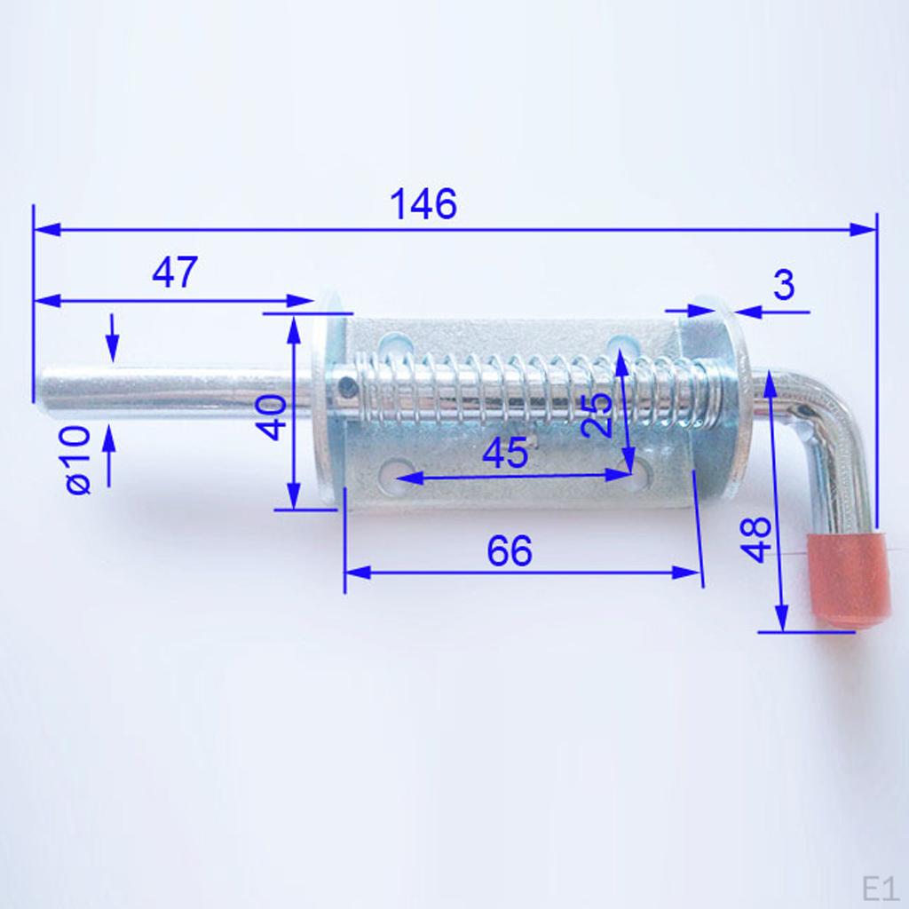 Zámek hlavně s rukojetí Heavy Duty – stříbrná a červená, 145 mm x 10 mm