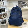 Vintage Denim Backpack for Female College Students Korean Style Casual Backpack for Women Commuting Trendy Brand Junior High Sch