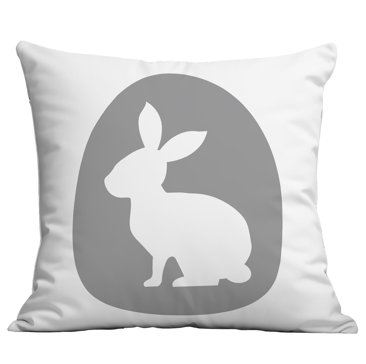 

Easter Pillow Case Home Sofa Pillow Living Room Decoration Printed Rabbit Pillow 45 * 45Cm