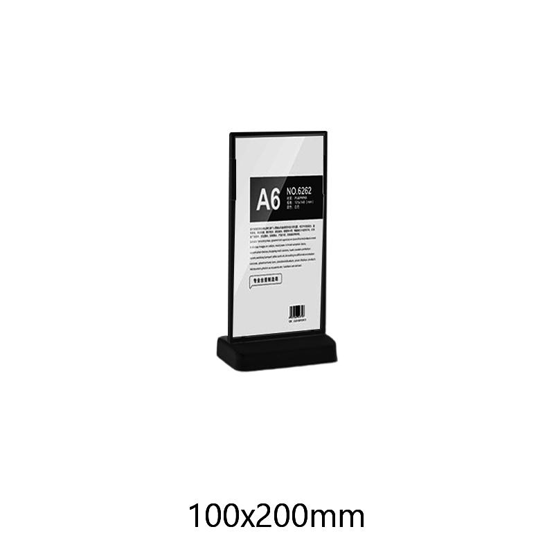 Acrylic Table Card Display Board A4 A5 A6 L-Shaped Table Sign Price Card Billboard Stand Picture Poster Art Display Frame Empty