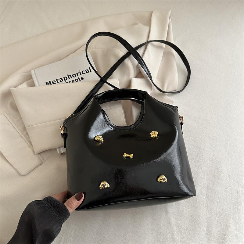 

Изысканная сумка с высокой текстурой 2025 года, весна-лето, хлебная собака, высококачественная женская сумка Xiangtote чёрный