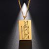 Gold Plated 15 Egyptian God Talisman Pendant Men Women Necklace Egypt God of Magic Wisdom Thoth Ibis-head Amulet Jewelry Gifts