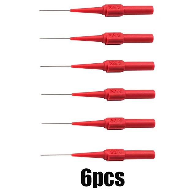 30V Car Tip Probes Diagnostic Tools Auto Multimeter Test Leads Extention Back Piercing Needle Tip Probes Mechanical Tools Code Readers 4