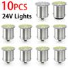 10pcs 24V LED Car Light 1156 BA15S 1157 BAY15D Lighting 22*3014SMD For Truck BUS DRL Daytime Running Bulb Tail Signal Lamp WhiteTurn Signal 2