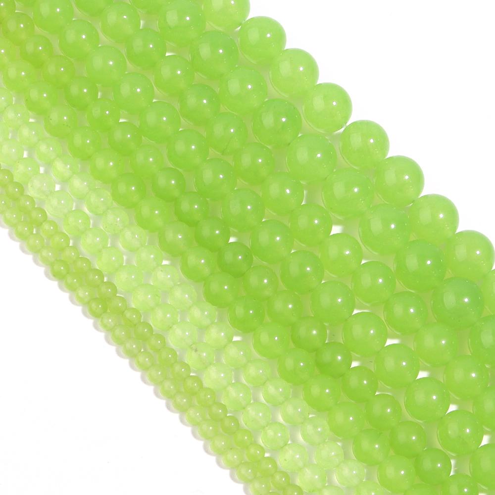 Natural Chalcedony Stone Beads Multicolor Loose Spacer Jades Stone Bead for DIY Bracelet Necklace Jewelry Making Accessories